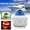 Marine Compass With Compass Mounted Waterproof Ball For Caravan Boats, White Rotating