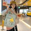 School Bag Female Korean Version Ins Style Campus Small Fresh Versatile Casual Large Capacity Student School Bag Cute Backpack Bag