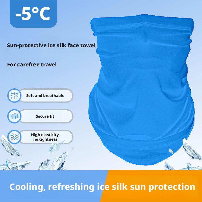 Защитная от солнца бандана-гетра на шею UPF40+ из ледяного шелка, охлаждающая, влагоотводящая, дышащая, с 4-сторонней эластичностью, для активного отдыха, для взрослых, OEM/ODM