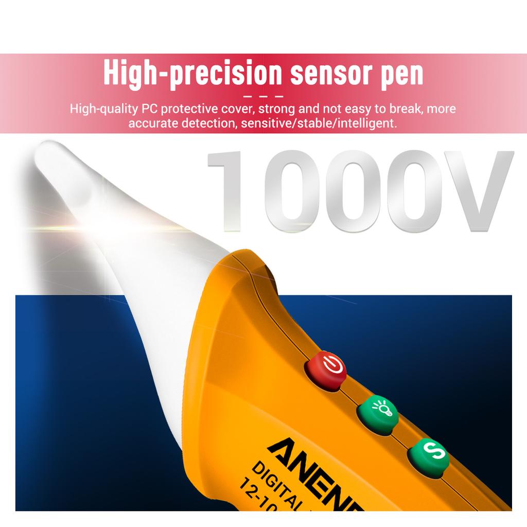 Aneng VC1018 Non-contact LCD Digital Voltage Tester 12V-1000V Multifunctional Pen Tester AC/DC