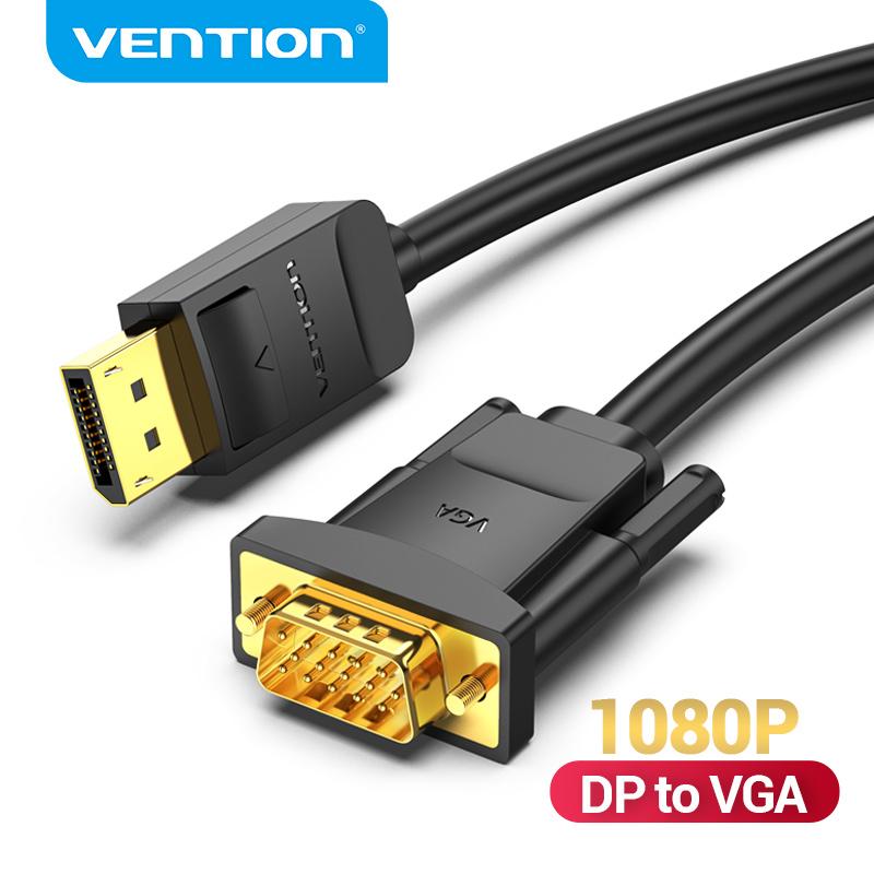 Vention Displayport-кабель VGA 1080P DP-VGA конвертер между мужчинами для ноутбука, проектора, монитора, порт дисплея к адаптеру VGA