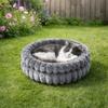 Warm Cat Sofa Bed Round Pet Sleeping Basket Dog Sleeping Mat Dog Kennel  for Cats and Dogs