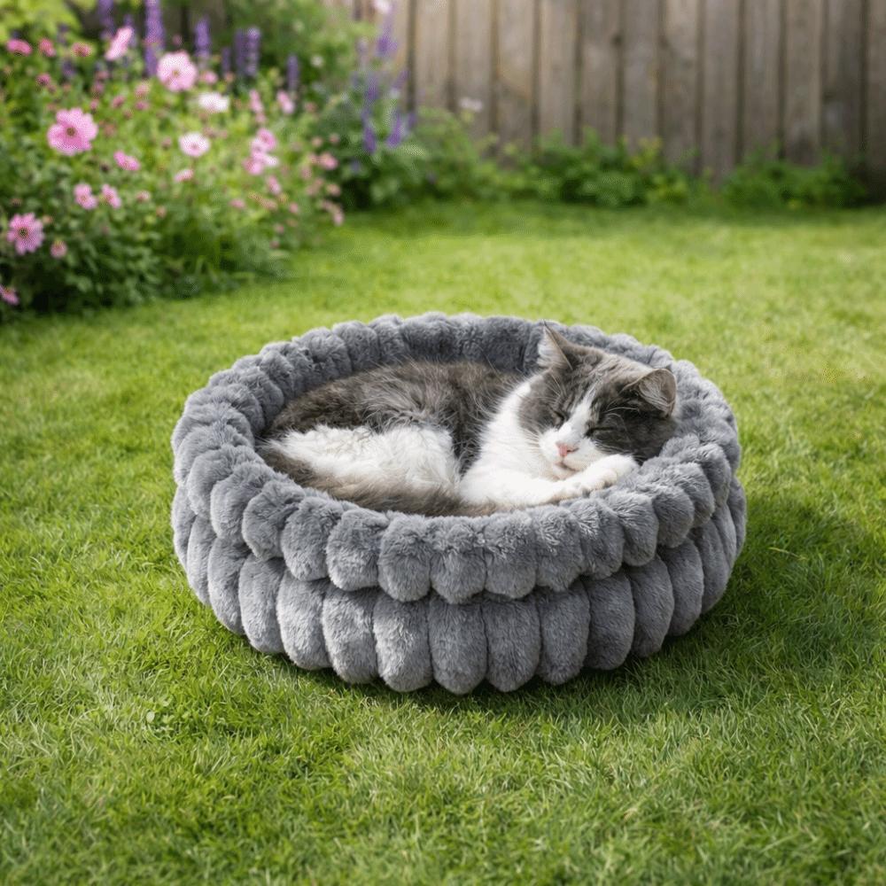 Warm Cat Sofa Bed Round Pet Sleeping Basket Dog Sleeping Mat Dog Kennel  for Cats and Dogs