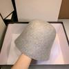 202308-yk-ax Ins Dropshipping Japan Custom Wool Felt M Letter Solid Leisure Lady Bucket Cap Men Women Fishermen Hat Wholesale