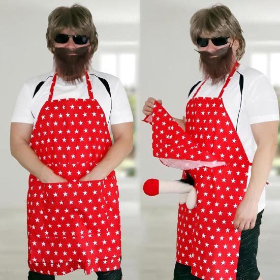 Забавный сюрприз-прикол, подарочный фартук для мужчин, регулируемые ремни, водонепроницаемый фартук для барбекю, приготовления пищи для папы, дедушки, подарка на День отца, день рождения, Рождество