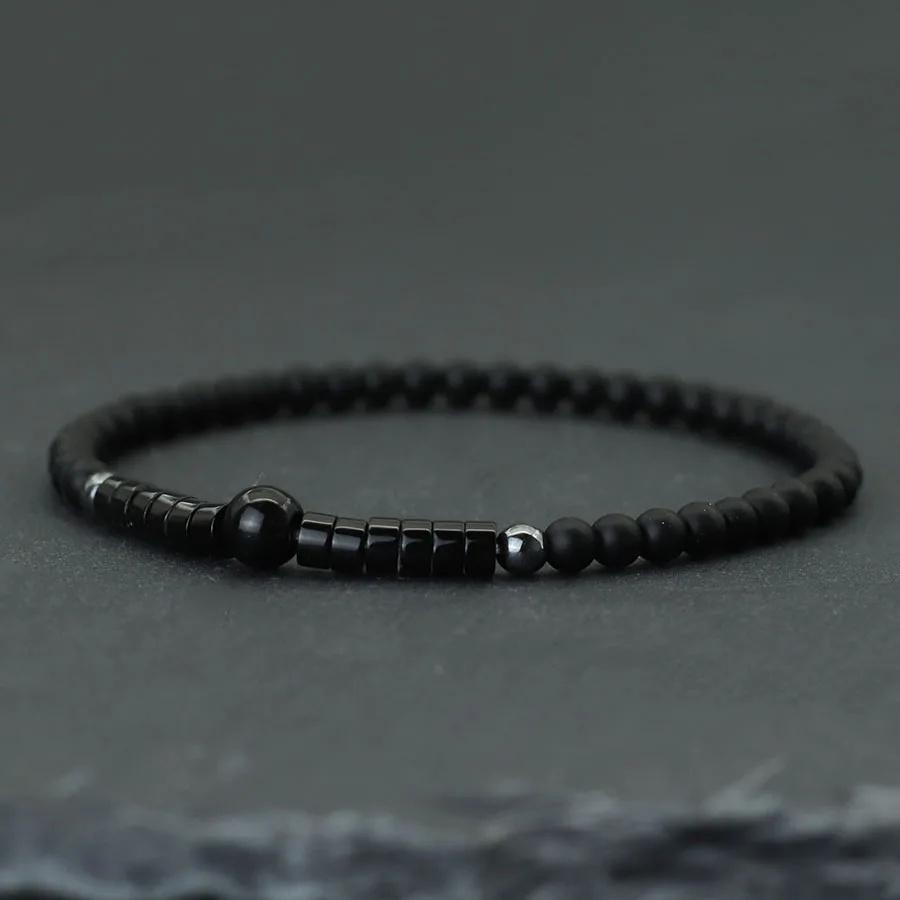 Богемский браслет из императорского камня Унисекс 4 мм Маленькие бусины Браслет из драгоценных камней Эластичный браслет из бусин Досуг Pulseira Аксессуары Joias