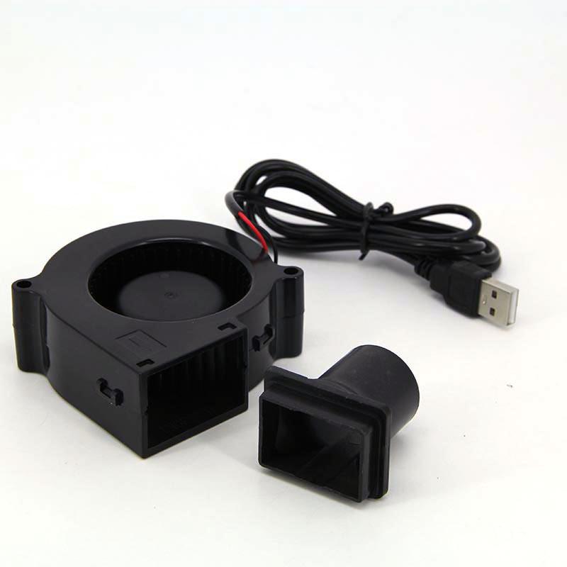 Мощный 75 мм 7530 охлаждающий турбовентилятор с кабелем постоянного тока 5 В USB для гриля для барбекю дровяных печей