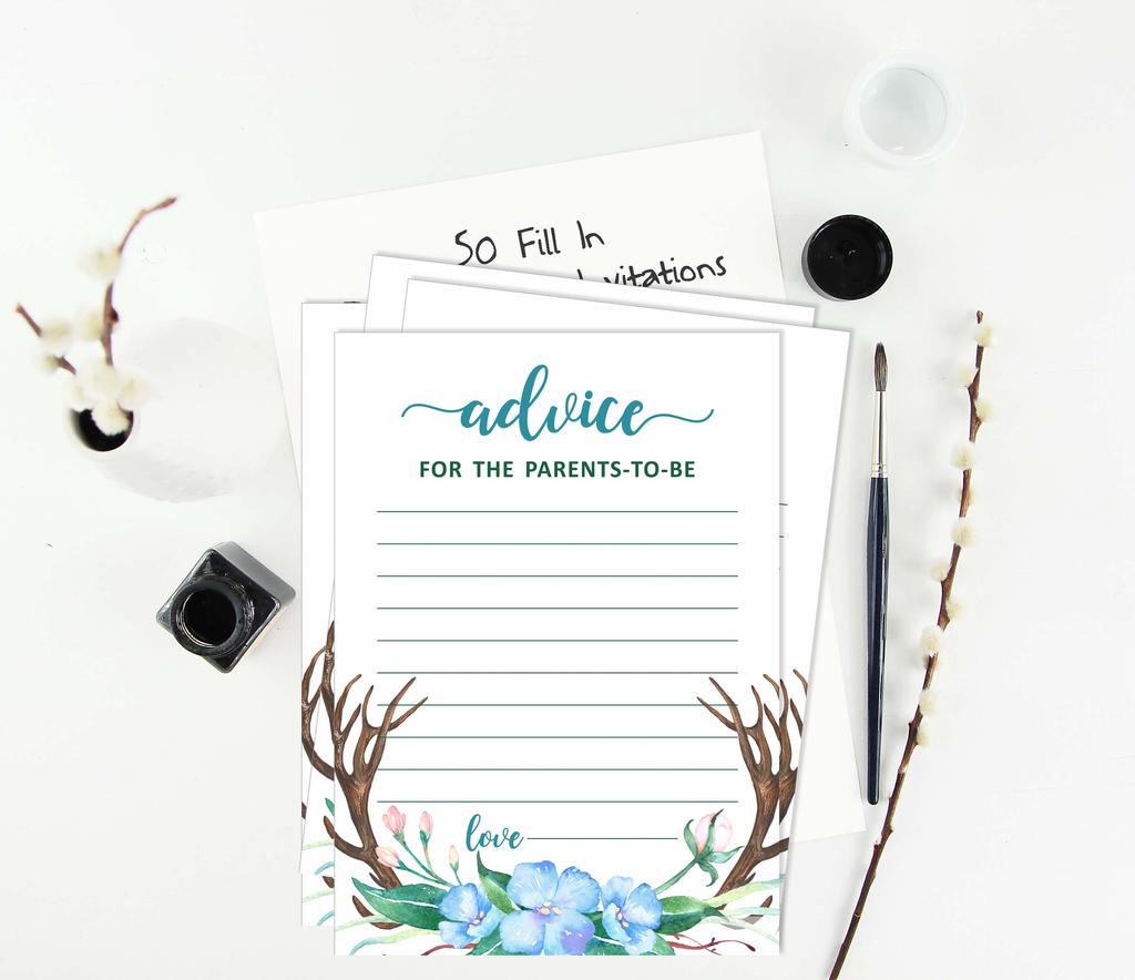 Inkdotpot 50 МалышАлфавитА Игра ABCAРога (мальчик) Baby Shower Game Гендерно-нейтральная вечеринка