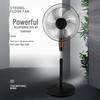 Compact Electric Floor Fan, Quiet Vertical Air Circulator, Removable & Washable for Home or Dorm Use