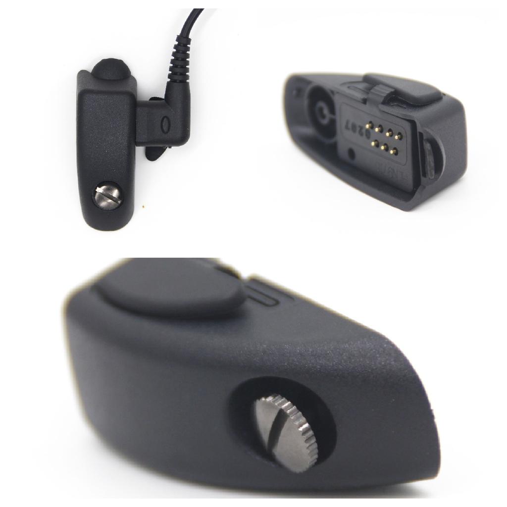 Earpiece Headset Mic Audio Adapter For Motorola Walkie Talkie Radio GP340 GP338