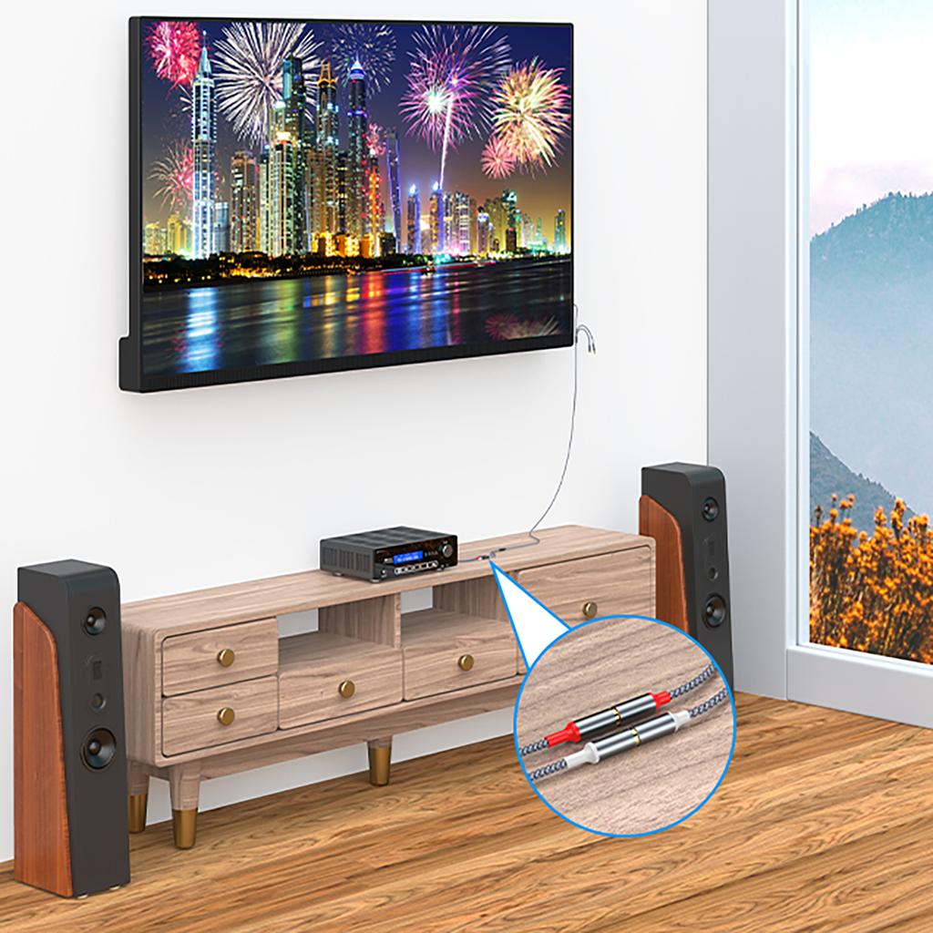 Аудиокабель 3 в 1 USB Type-C с адаптером 3,5 мм на 2 RCA (female) Улучшает качество звука в автомобиле и театрах