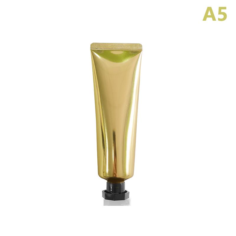 1Pcs Gold Silver Empty Refillable Plastic Soft Tubes Squeezable Bottle Cosmetic Container For Facial Cleaner Lotion Hand Cream