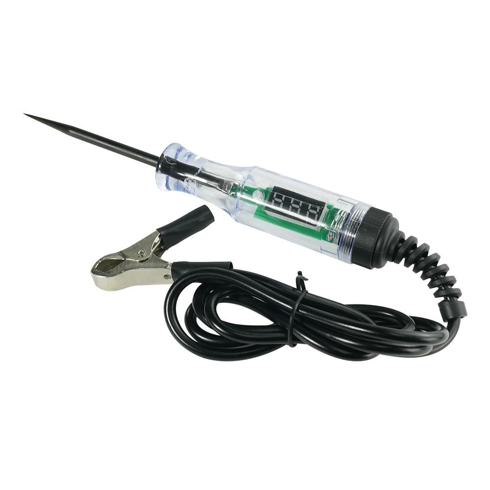 2024 6В 12В 24В постоянного тока Автомобильный Грузовой Тестер Напряжения Цепи Цифровой Дисплей Длинный Щуп Ручка Лампочка Автомобильные Диагностические Инструменты для Ремонта