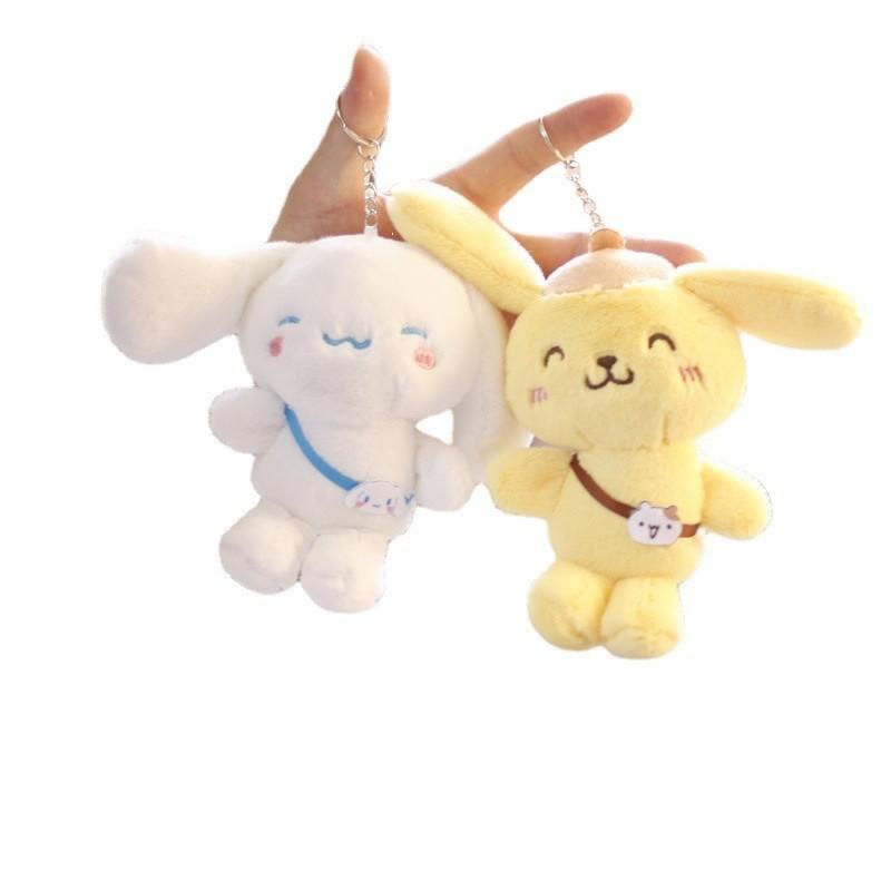 Cute Sanrio Characters Plushies Kuromi Cinnamoroll Melody Backpack Keychain