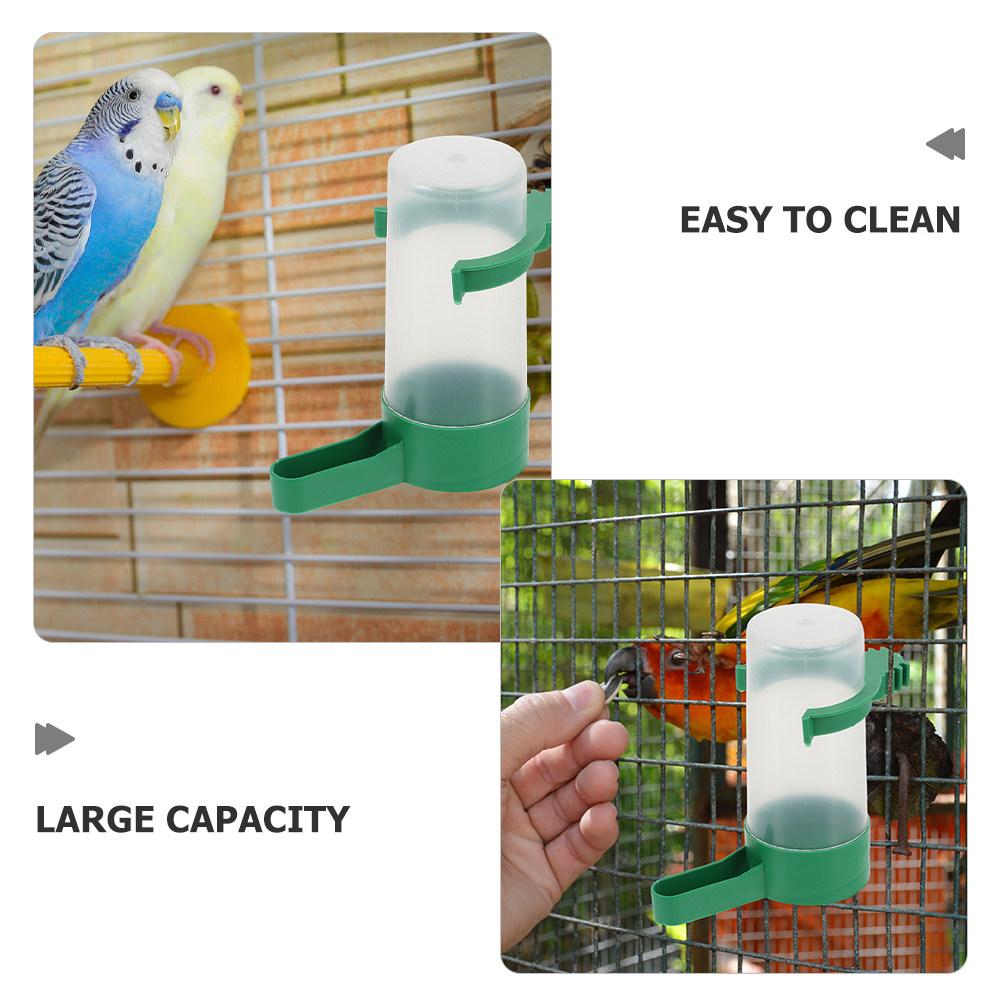12Pcs Bird Cage Water Dispenser Automatic Spillproof ABS Material Easy Clean for Parakeet Pigeon Quail Parrot Pet Drinking