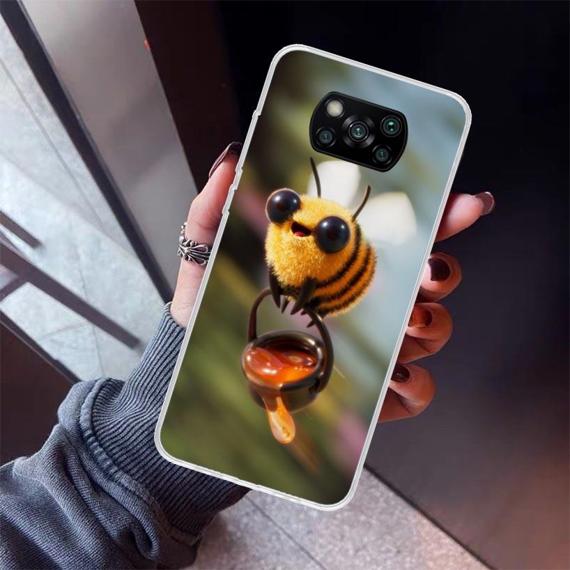 Пчеловодство Мед Животное Чехол для телефона Для Xiaomi Poco X7 X6 X5 Pro F7 Ultra Redmi 15C 15 13 13C 12 12C 10 10A 10C 9 9A 9C 9T Корпус
