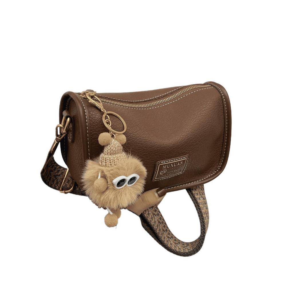 2025 Women's High-End Boston Baguette Shoulder Bag - Popular Wide Strap Crossbody Pillow Bag