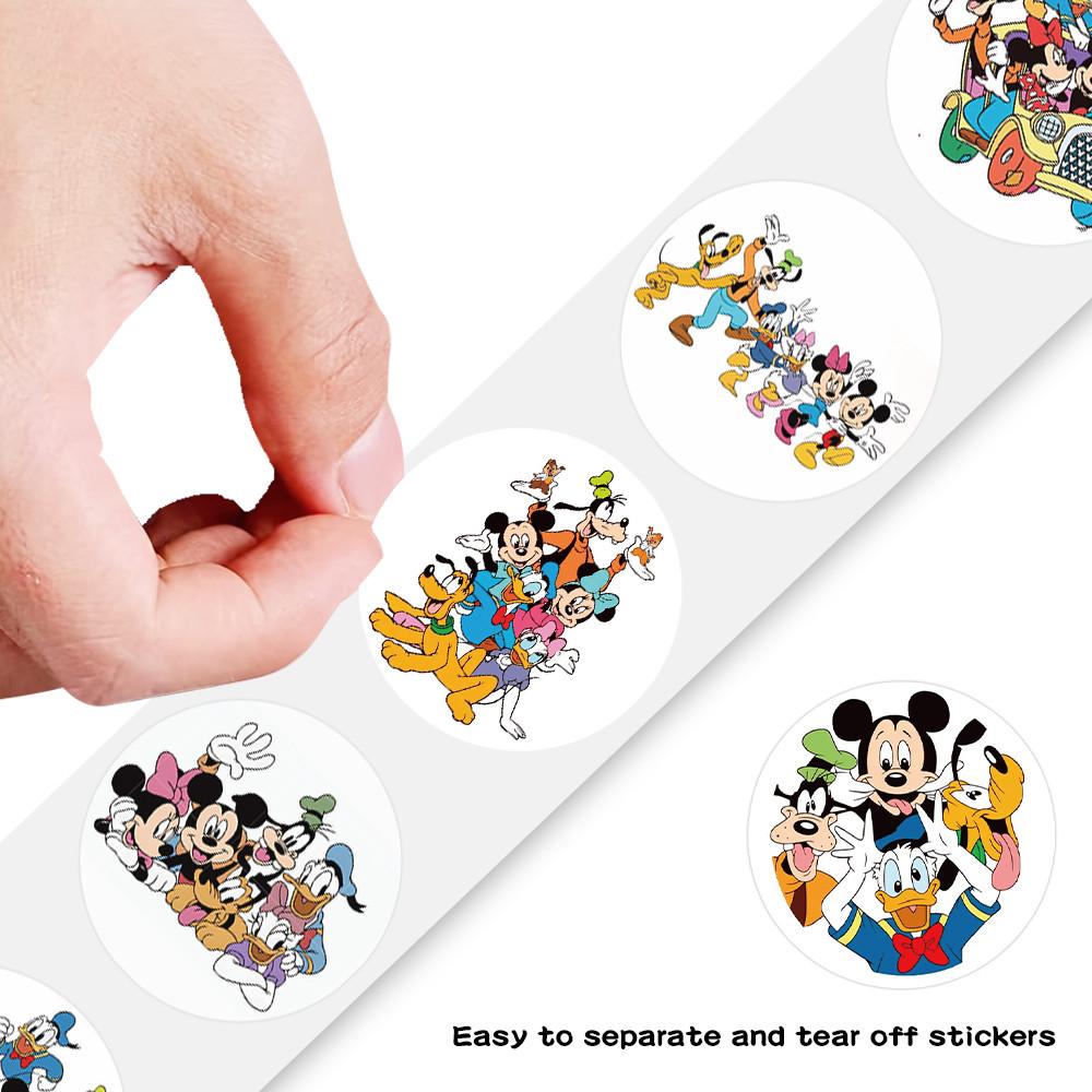 500 шт. в рулоне Наклейки Серия Disney - Милые Мультяшные Наклейки Для Ноутбуков Упаковка Подарков Декор