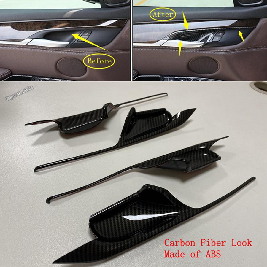 ABS Window Lift / Handle Bowl Frame / Central Control AC Air Panel Cover Trim For BMW X5 F15 2014 - 2017 / X6 F16 2015 - 2018