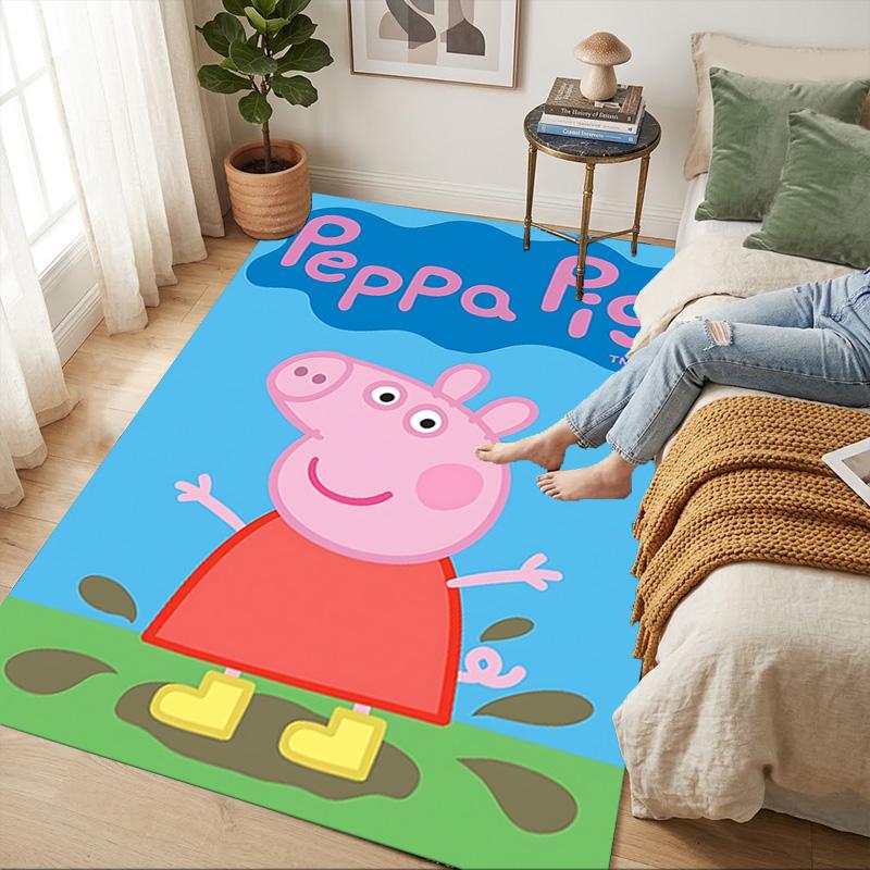 Peppa Pig Living Room Nonslip Area Rug Soft Carpet For Bedroom Game Playroom Sofa Office Home Decor Doormat Christmas Gift C926746