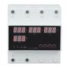 Automatic Transfer Switch ATS 63A 3PH LED Display Adjustable Voltage Protector for Generator Inverter AC220V(230‑300V