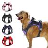 No Pull Dog Harness with Locator Silicone Protective Cover Anti Slip Adjustable Pet Chest Harness for Medium & Large Dogs