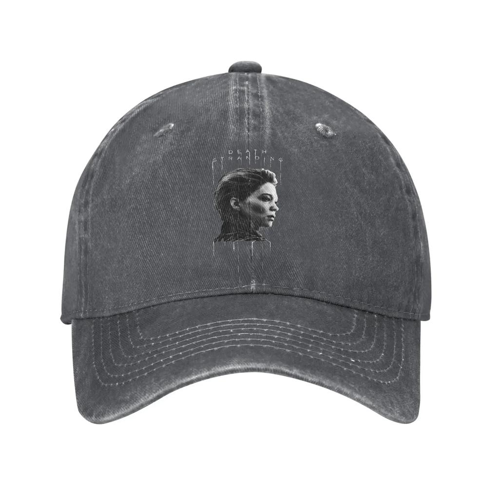 Кепка Бейсболка Death Stranding 2 On the Beach Ретро Потертая Стиранная Snapback Шляпа Для Активного Отдыха Бега Гольфа Подарок Кепки Кепка