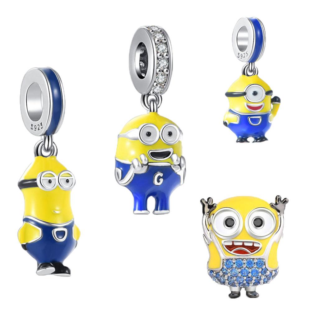 MINISO Новая медная Дофамин Милая Мультяшная Кукла Талисман Шарм Бусина Совместима с для Аутентичных Браслетов Сделай Сам МальчикиДевочки Бутик Ювелирные Изделия