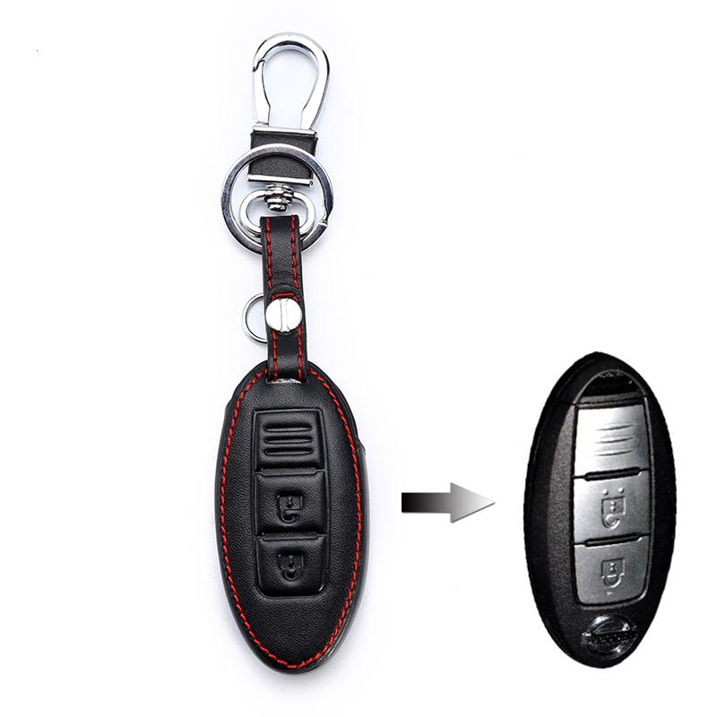 Кожаный чехол для ключей от машины, защитный чехол для Nissan Qashqai J11 X-Trail T31 T32 Vampira Pathfinder Murano Teana Juke, чехол для автомобильного ключа