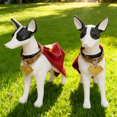 Комплект костюма собаки-супергероя Плащ супергероя с биркой для ID ошейника Косплей-наряд для домашних животных для собак кошек Веселый костюм для ролевых игр для вечеринки