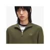 Fred Perry [базовый] Толстовка с застежкой-молнией на половину длины, цвет охотничий зеленый Afpm2433574 W92 qzgAfpm2433574 W92