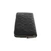 COACH Accordion Wallet Cross Grain Leather Wallet Men's Black (Unisex) Wallets 58113 BLK
