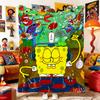 S-Sponge-Bobs Anime Blanket Sofa Blankets and Blankets for Decorative Sofa Bedspread on the Bed Home Decoration Bedspreads Throw