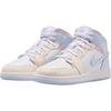 Jordan Air Jordan 1 Mid top Children's Basketball Shoes White Blue Teenagers IB7057-403