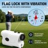Golf Rangefinder with Slope, 1200 Yards Rechargeable Range Finder with Flag Lock Vibration, Magnetic Mount, 7° Field of View, USB-C Golf Distance