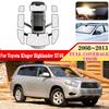 Для Toyota Highlander XU40 Kluger 2008~2013 Автомобильные козырьки Полное покрытие Защита лобового стекла от УФ-лучей Солнцезащитные чехлы Автоаксессуары 2012