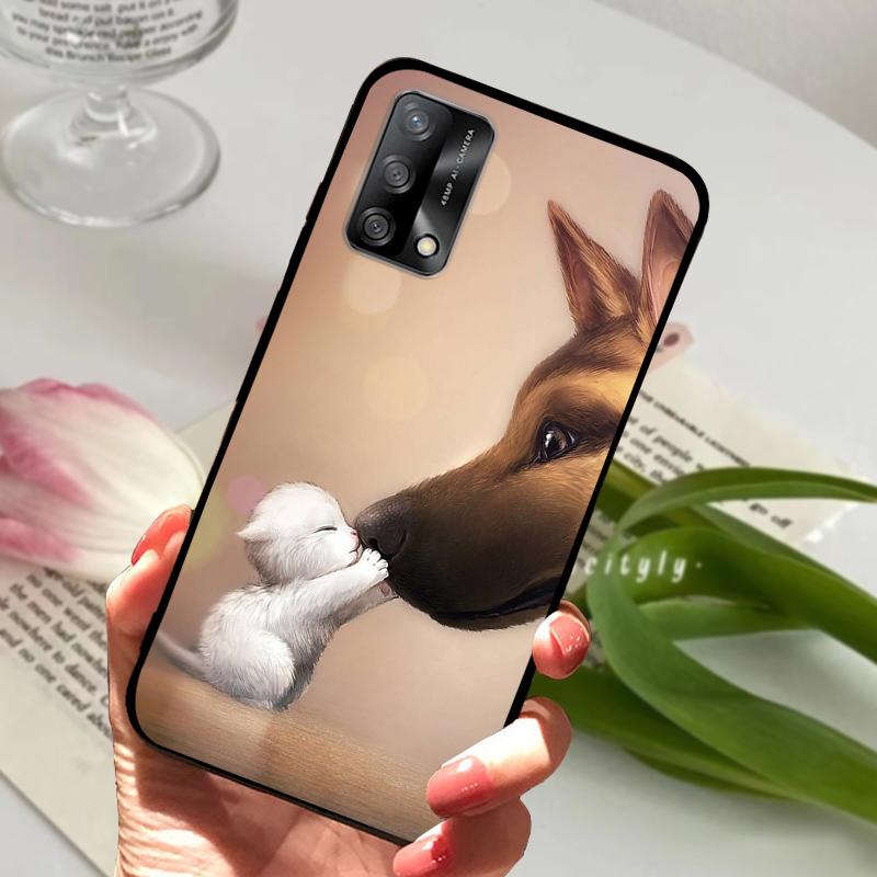 Чехол для Oppo A74 4G CHP2219 Ударопрочный Цветной Матовый Мягкий ТПУ Силиконовый Чехол для Телефона Для OPPO F19 Бампер CPH2219 Fundas