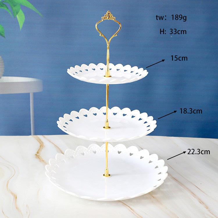 Three-Tier Dessert Display Stand for Parties and Weddings