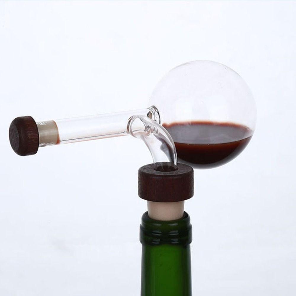 Glass Wine Aerator Professional Wine Bottle Pourer Quick Wine Decanter Spout Wine Enthusiasts