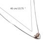 Delicate Heart Pendant Necklace Jewelry Fashion Forward Heart Choker Pendant Necklace Clavicular Chain for Gatherings