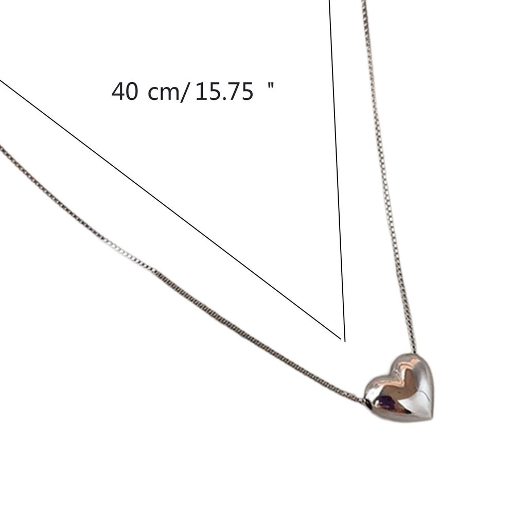 Delicate Heart Pendant Necklace Jewelry Fashion Forward Heart Choker Pendant Necklace Clavicular Chain for Gatherings
