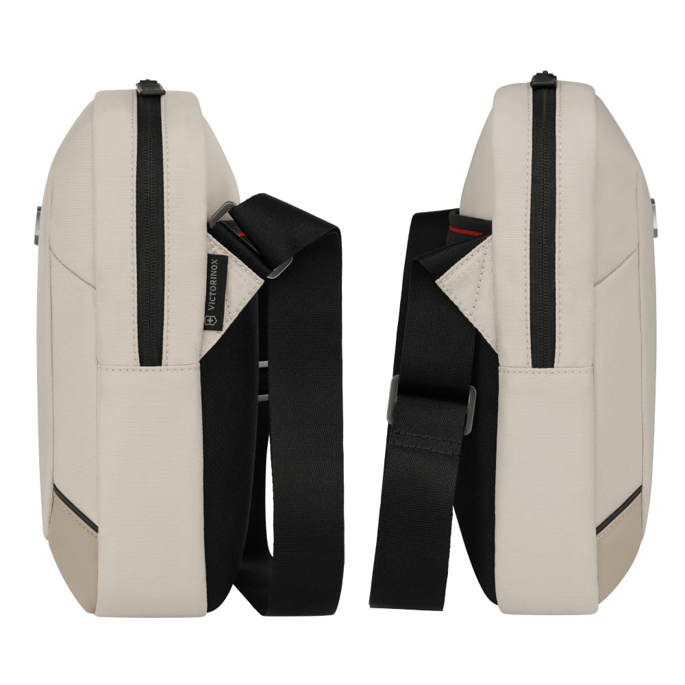 VICTORINOX Altmont Modern Crossbody Bag Men's 6L 11-Inch Tablet Pocket Earphone Sound Pocket Compartment Stone White 653537