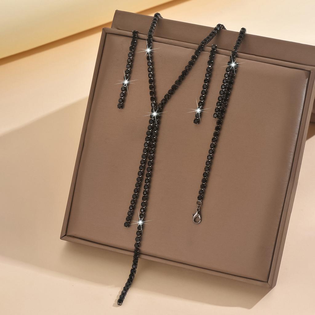 Женские серьги-браслеты со стразами, ожерелье, комплект ювелирных изделий для свадьбы, вечеринки, фестиваля, подарков