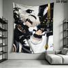 NieR Automata Wall Tapestry Aesthetic Wall Hanging Printed Fabric Blanket Decorative Tapestries for Bedroom Living Room Home Decor