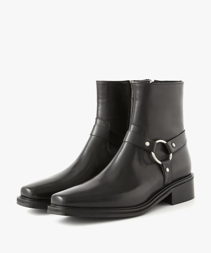 Ehren Saint Zip-Up Boots R25B001 (Black)