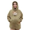 Europe And The United States Sell Lamb Wool For Men And Women With The Same Hooded Sweater Hoodie Loose Casual Thermal Sweater