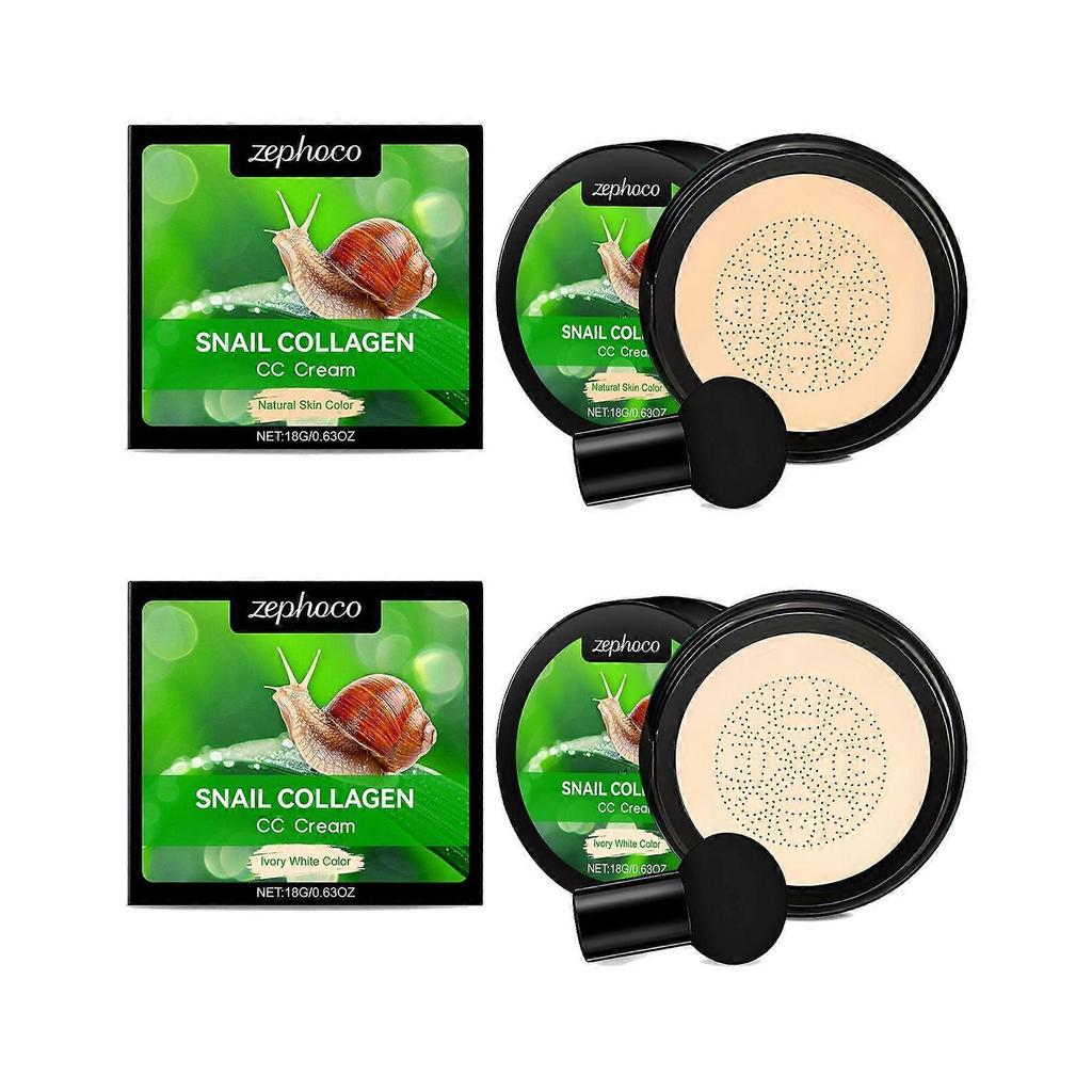 Hydrating Concealer Foundation Series Light Skin-friendly Concealer Around Eyes 18G*1+mushroom Head Powder Puff*1 less