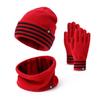 Hongxiyuan HL8168 Winter Fleece Hat Scarf & Gloves Set