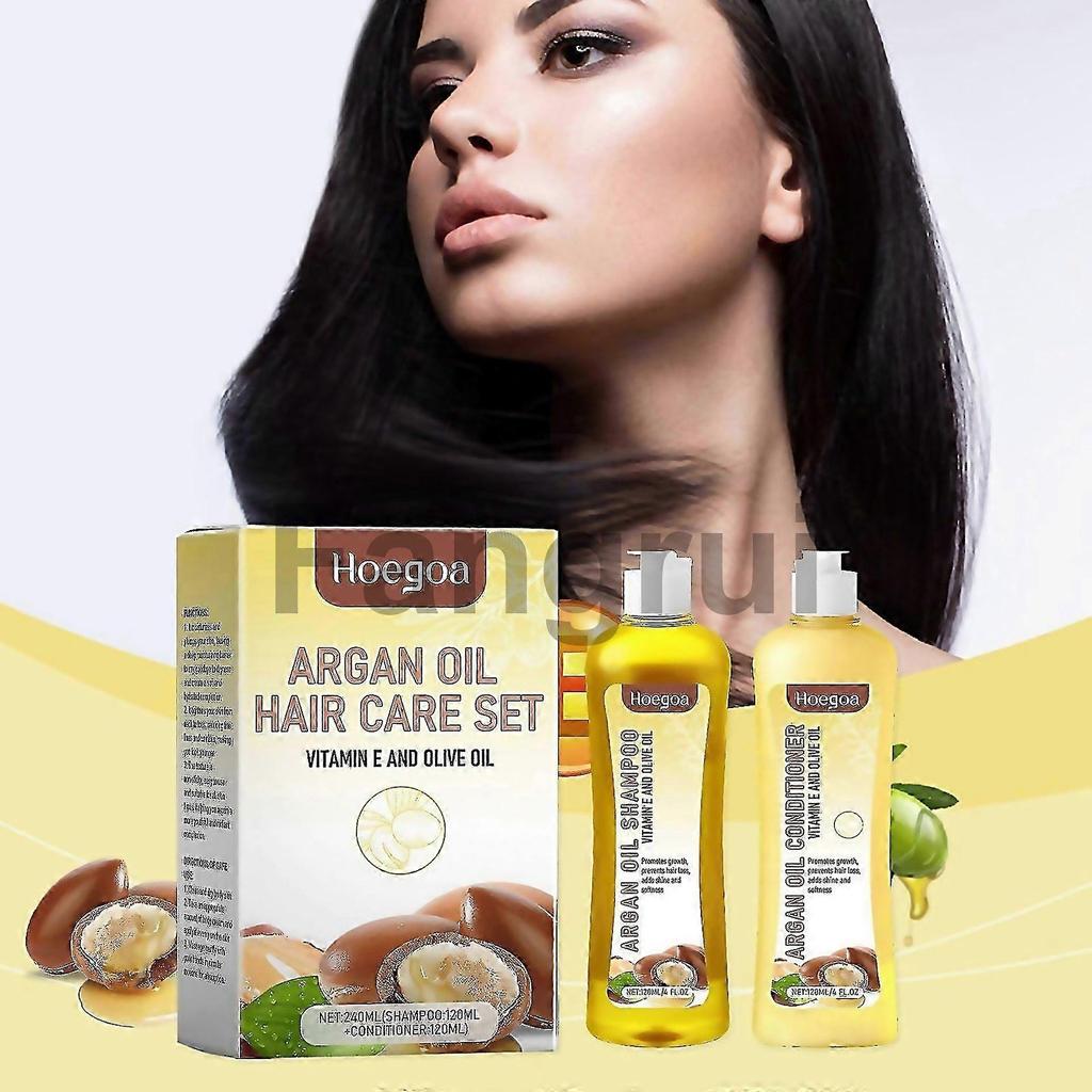 For Moisturizing Moroccan Nut Hair Care Set Nourishing Strengthening Silky Glossy