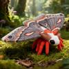 Плюшевая игрушка Моль Цекропия Hyalophora Реалистичное Мягкое Набивное Насекомое Образовательный Подарок для Любителей Природы Милый Плюшевый Зверёк для Детей Взрослых